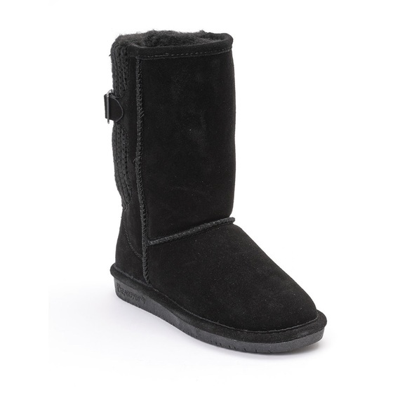 BearPaw Shoes - BearPaw Black Stella Suede Boots Women’s Size 7 Snow & Winter Boots NEW